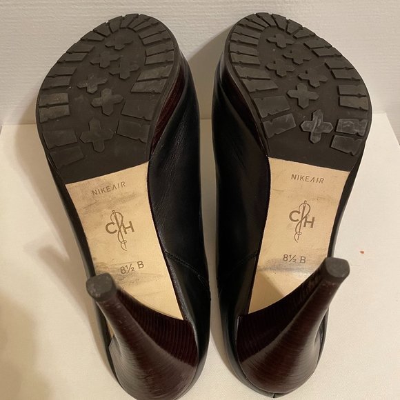 Cole Haan NikeAir Black Leather Slide Sandals 8 1/2 - Picture 10 of 13